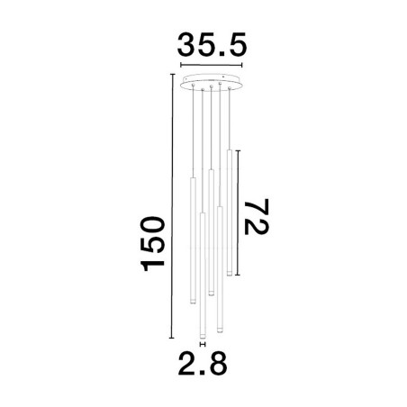 Lampa wisząca BALA LE43234 Luces Exclusivas