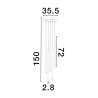 Lampa wisząca BALA LE43234 Luces Exclusivas