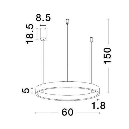 Lampa wisząca BARI LE43246 Luces Exclusivas