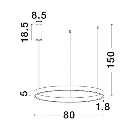 Lampa wisząca BARI LE43247 Luces Exclusivas