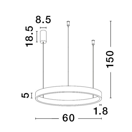 Lampa wisząca BARI LE43249 Luces Exclusivas