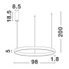 Lampa wisząca BARI LE43251 Luces Exclusivas