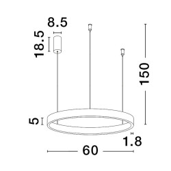 Lampa wisząca BARI LE43252 Luces Exclusivas