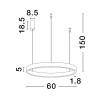 Lampa wisząca BARI LE43252 Luces Exclusivas