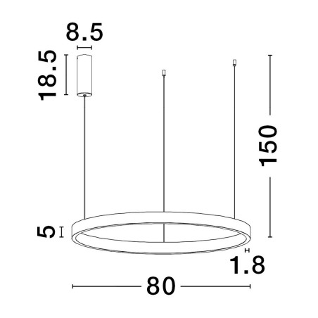 Lampa wisząca BARI LE43253 Luces Exclusivas