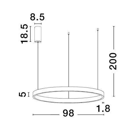 Lampa wisząca BARI LE43254 Luces Exclusivas