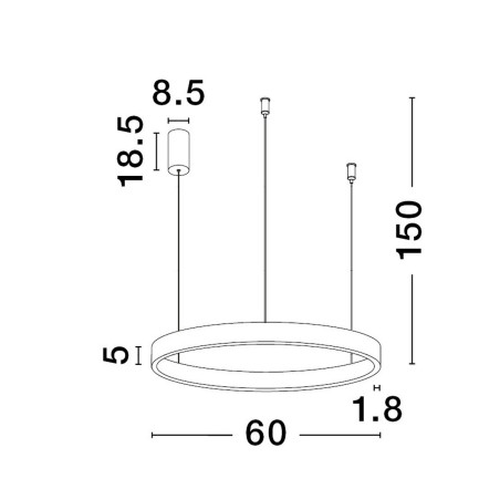 Lampa wisząca BARI LE43255 Luces Exclusivas