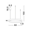 Lampa wisząca BARI LE43255 Luces Exclusivas