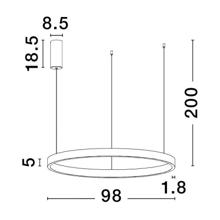 Lampa wisząca BARI LE43257 Luces Exclusivas