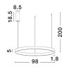 Lampa wisząca BARI LE43257 Luces Exclusivas