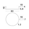 Lampa wisząca JACA LE43266 Luces Exclusivas
