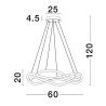 Lampa sufitowa CHAPA LE43293 Luces Exclusivas