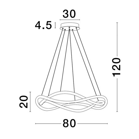 Lampa sufitowa CHAPA LE43294 Luces Exclusivas