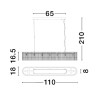 Lampa wisząca ACTUN LE43344 Luces Exclusivas