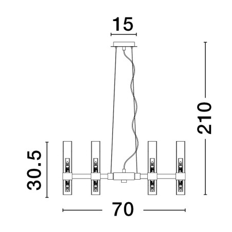 Lampa wisząca ACUNA LE43345 Luces Exclusivas