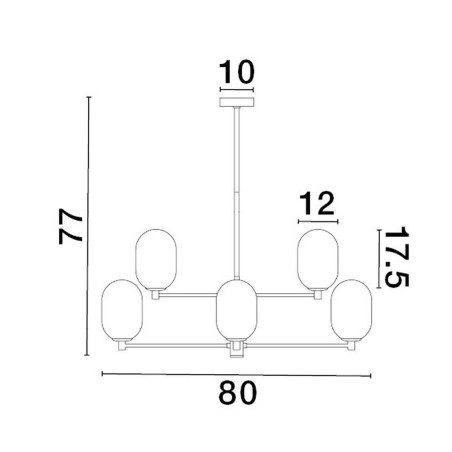 Lampa wisząca BADESI LE43350 Luces Exclusivas