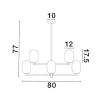 Lampa wisząca BADESI LE43350 Luces Exclusivas