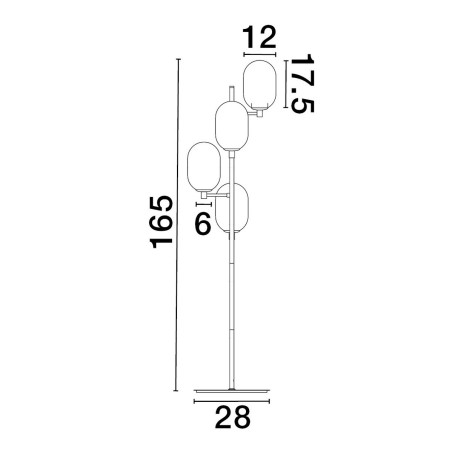 Lampa podłogowa BADESI LE43354 Luces Exclusivas
