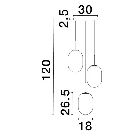 Lampa wisząca ACUYO LE43358 Luces Exclusivas