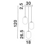 Lampa wisząca ACUYO LE43358 Luces Exclusivas