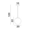 Lampa wisząca ADELA LE43363 Luces Exclusivas