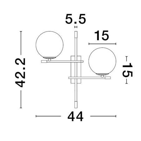 Lampa ścienna AEREO LE43369 Luces Exclusivas