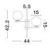 Lampa ścienna AEREO LE43369 Luces Exclusivas