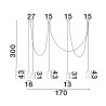 Lampa wisząca BADEN LE43371 Luces Exclusivas