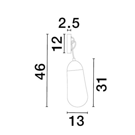 Lampa ścienna BADEN LE43372 Luces Exclusivas