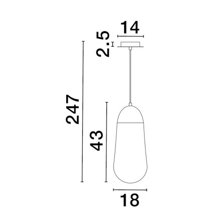 Lampa wisząca BADEN LE43374 Luces Exclusivas