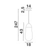 Lampa wisząca BADEN LE43374 Luces Exclusivas