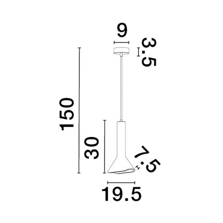 Lampa wisząca BADOW LE43376 Luces Exclusivas