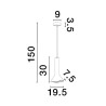 Lampa wisząca BADOW LE43376 Luces Exclusivas
