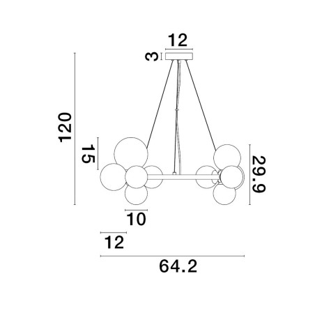 Lampa wisząca PARLA LE43387 Luces Exclusivas
