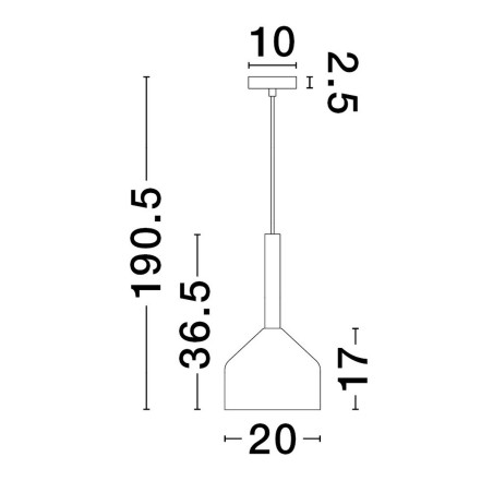 Lampa wisząca BAJOS LE43391 Luces Exclusivas
