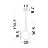 Lampa wisząca BAJOS LE43392 Luces Exclusivas