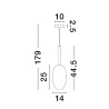 Lampa wisząca BAJOS LE43393 Luces Exclusivas
