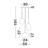 Lampa wisząca BAJOS LE43394 Luces Exclusivas