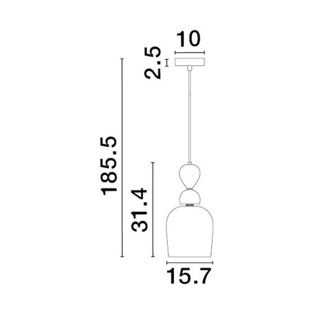 Lampa wisząca BALAM LE43397 Luces Exclusivas