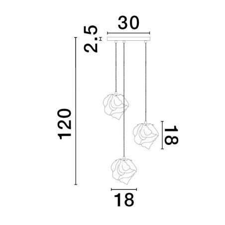 Lampa wisząca BALUN LE43403 Luces Exclusivas