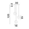 Lampa wisząca BALUN LE43403 Luces Exclusivas