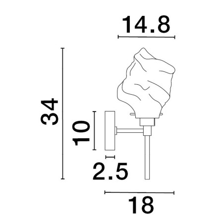 Lampa ścienna BALUN LE43404 Luces Exclusivas