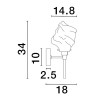 Lampa ścienna BALUN LE43404 Luces Exclusivas