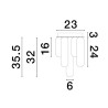 Lampa sufitowa BALDE LE43408 Luces Exclusivas