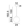 Lampa wisząca BALMI LE43410 Luces Exclusivas