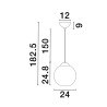 Lampa wisząca BALMI LE43413 Luces Exclusivas