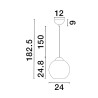 Lampa wisząca BALMI LE43414 Luces Exclusivas