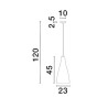 Lampa wisząca BALSA LE43415 Luces Exclusivas