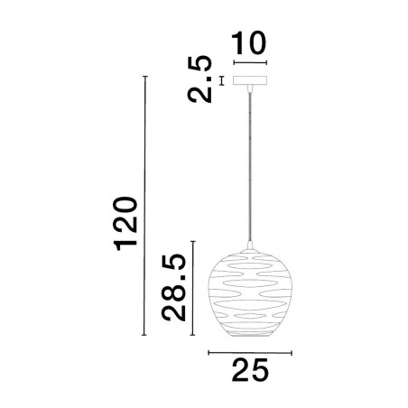 Lampa wisząca BAMBU LE43418 Luces Exclusivas