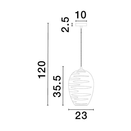 Lampa wisząca BAMBU LE43419 Luces Exclusivas